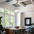 Modern Pendant Light Fabric Drum Shade LED
